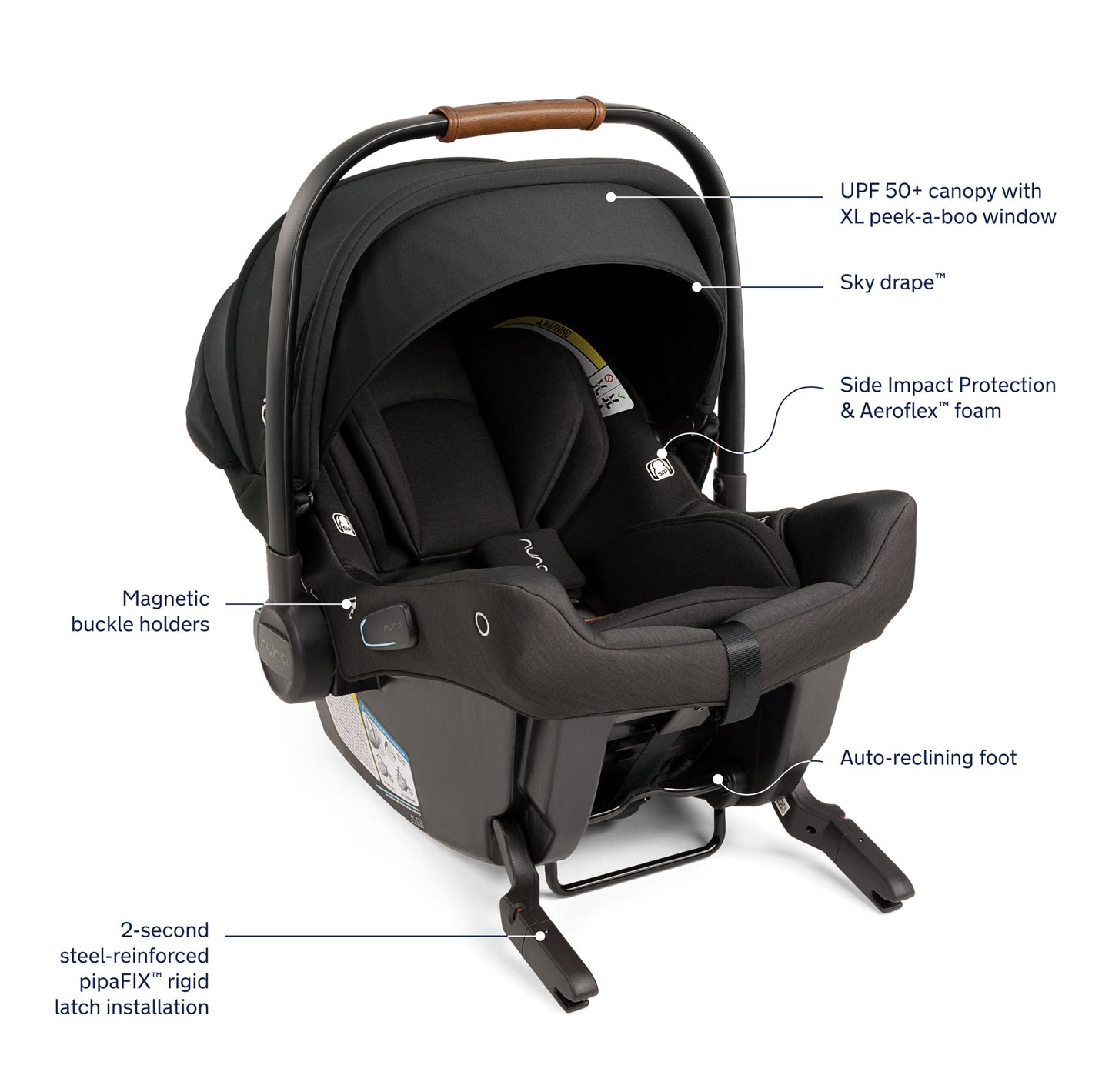 Nuna PIPA Urbn Car Seat - Caviar